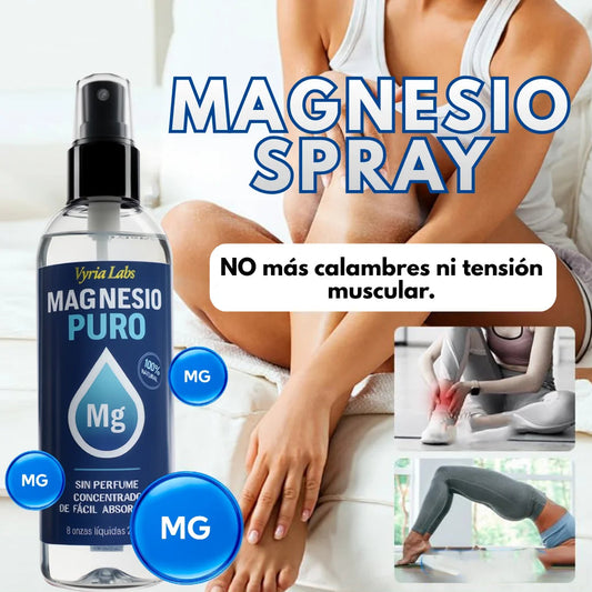 SPRAY DE MAGNESIO - Alivia el dolor y mejora el descanso